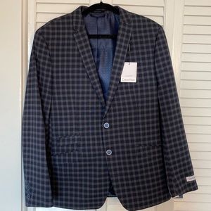 Calvin Klein Plaid Sport Jacket, Size 44R